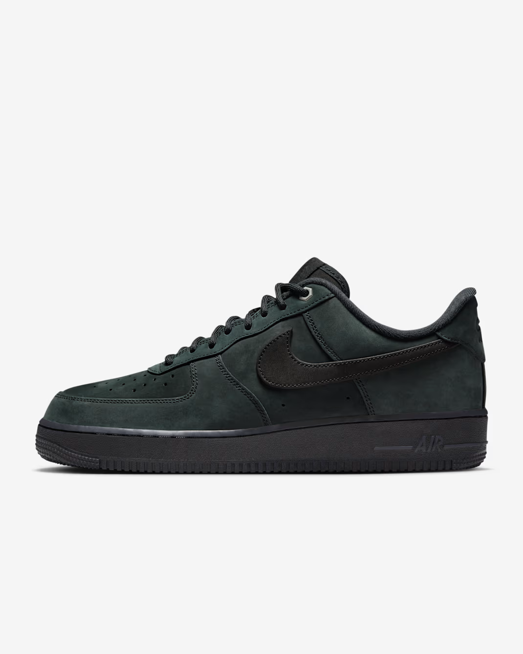 CJ9179-001 Nike Air Force 1 Black Nubuck (Men's)