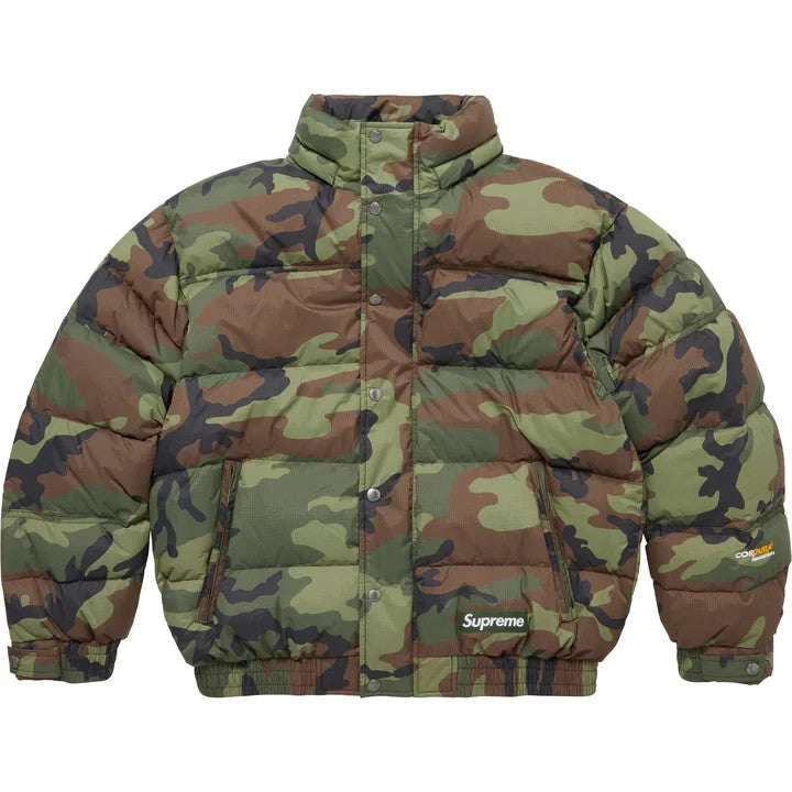 Supreme Facemask 700-Fill Down Puffer Jacket Woodland Camo