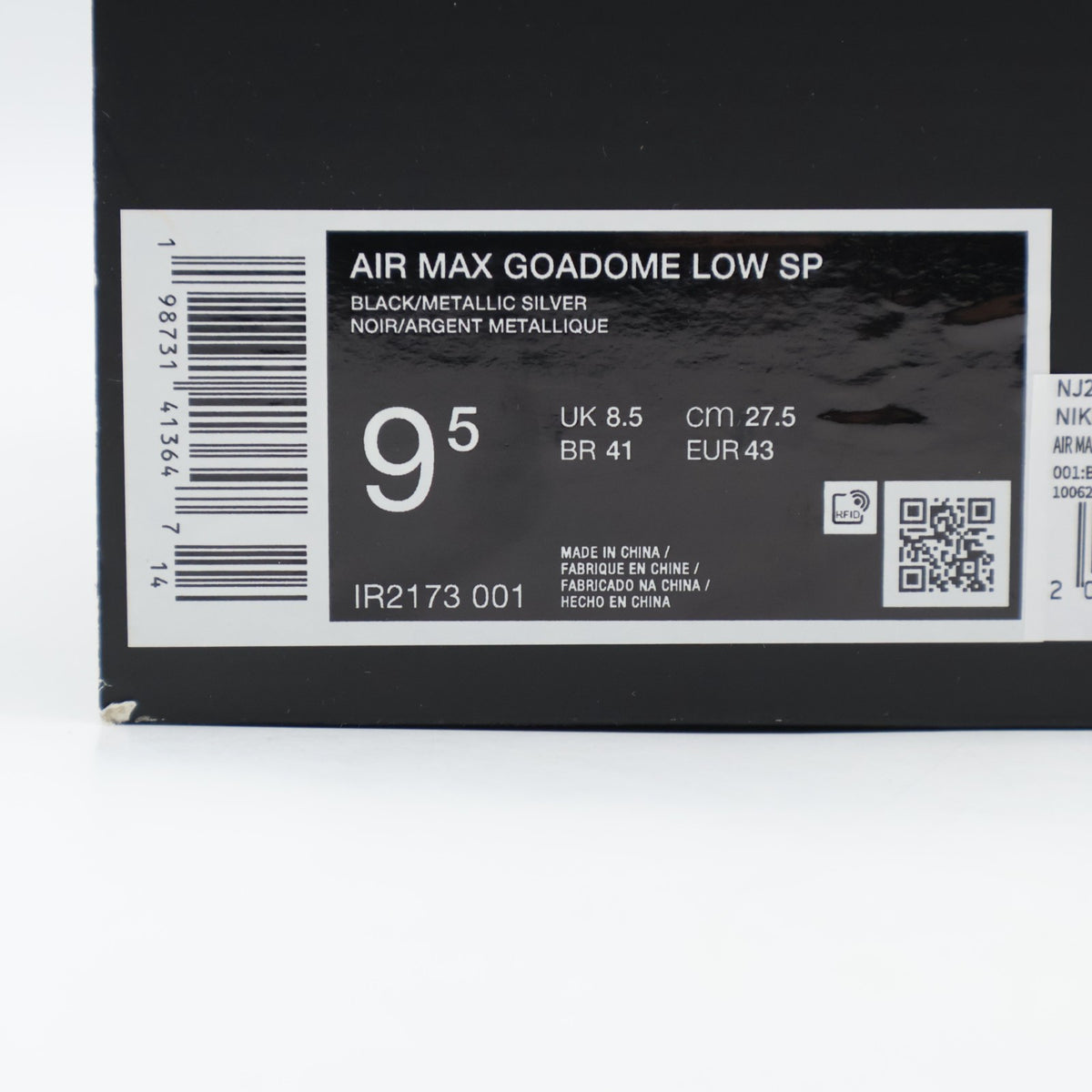 IR2173-001 Nike Air Max Goadome Low "Black" (Men's)