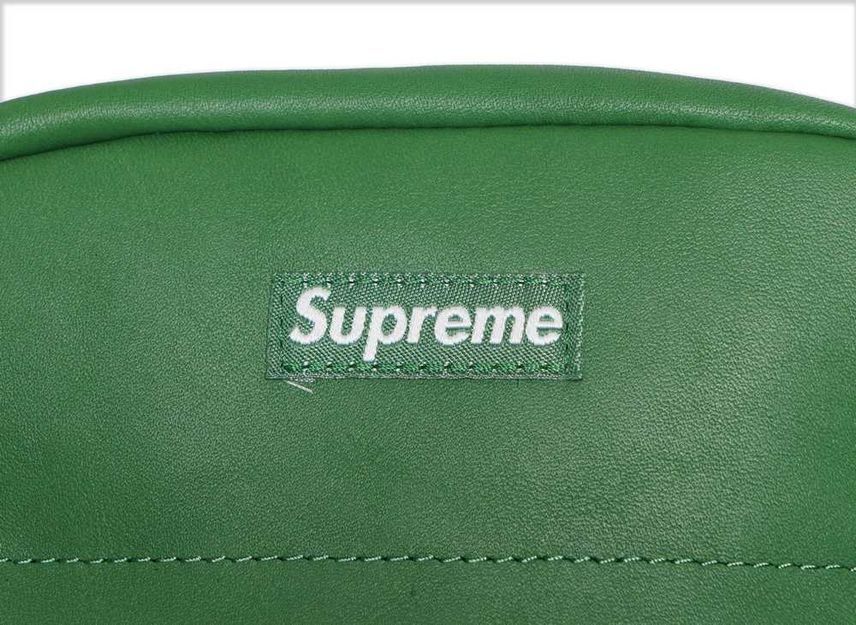 Supreme Leather Shoulder Bag Green (24FW)