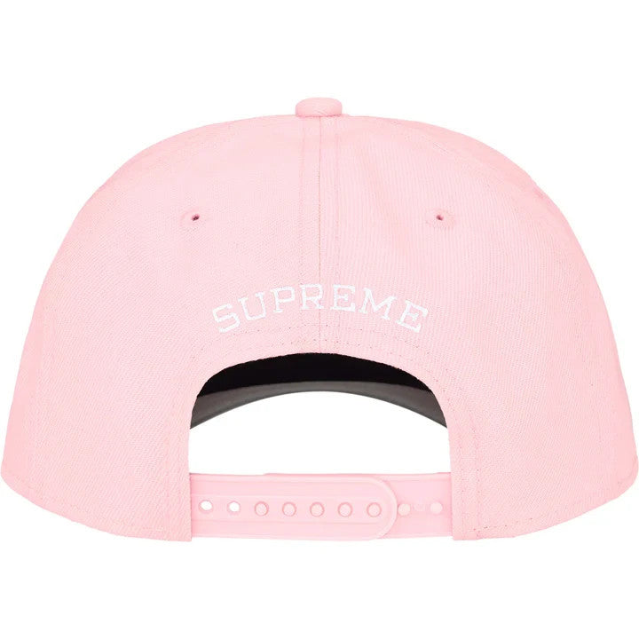 Supreme Sharp Spellout Adjustable New Era Light Pink
