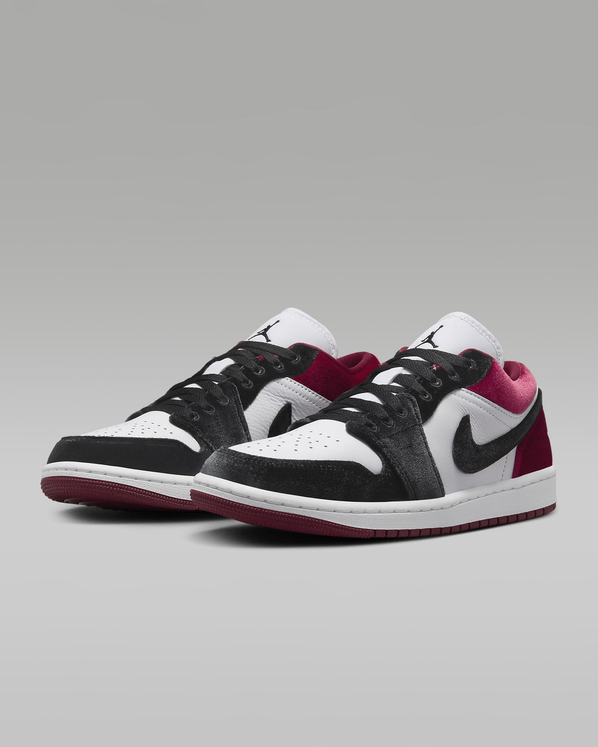FZ3242-001 Nike Air Jordan 1 Low SE Velvet Red Black (Women's)