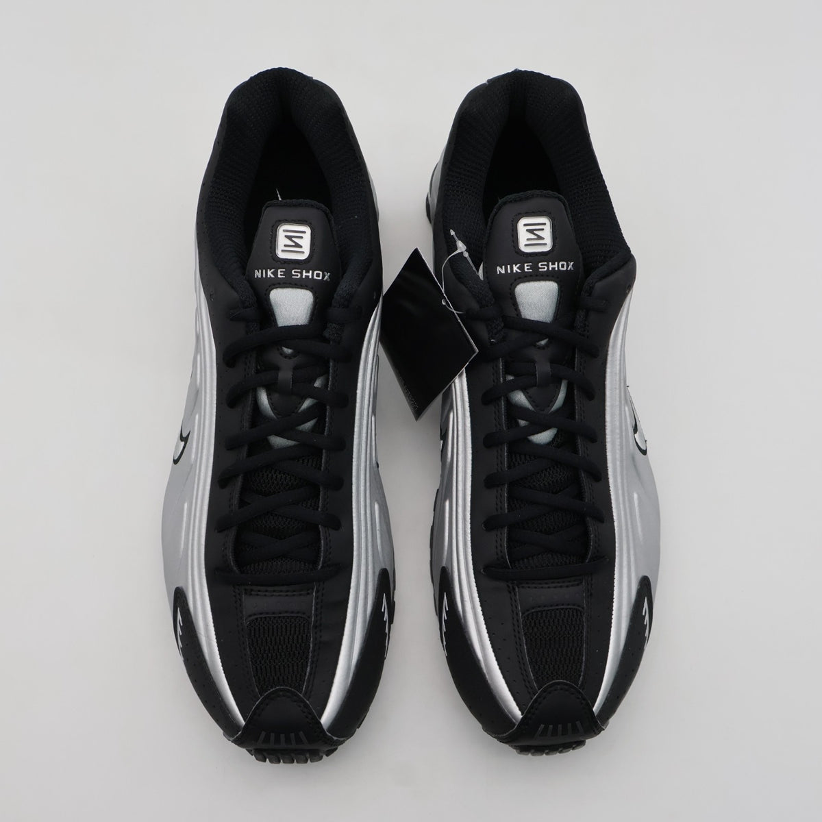 HQ1988-007 Nike Shox R4 Metallic Silver Black (Men's)