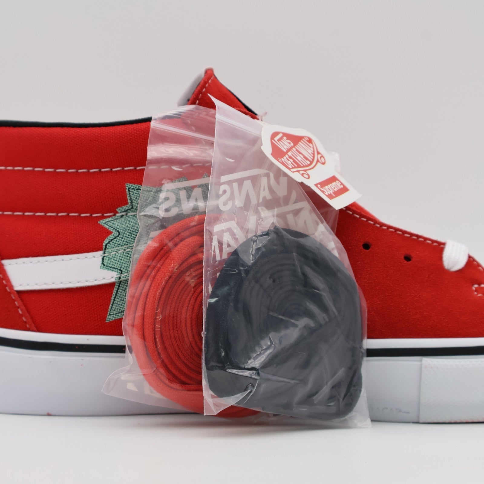 VN0A5KS1RED Nate Lowman Supreme Vans Skate Grosso Mid Bullet Hole Red (Men's)