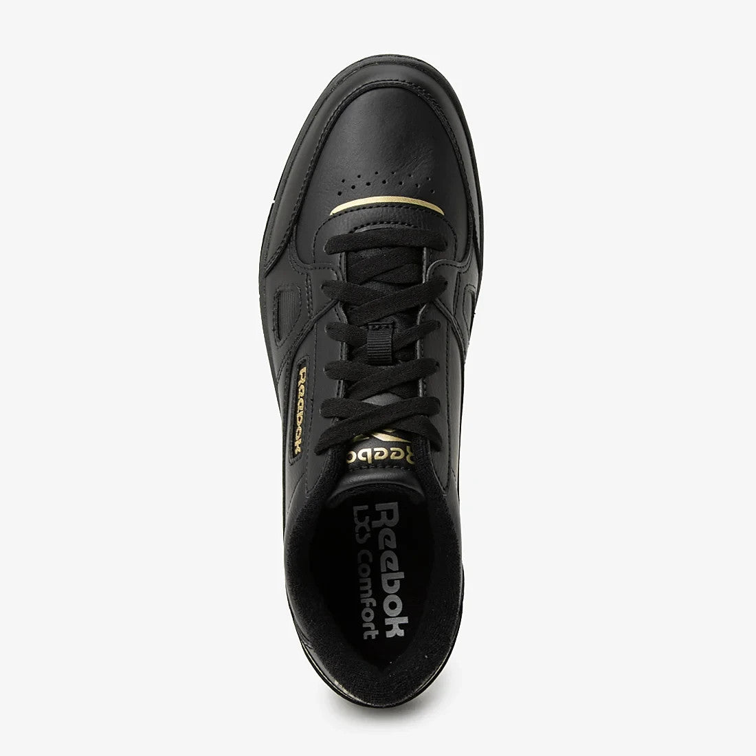 100271611 Reebok Court LXS Black Gold (Men's)