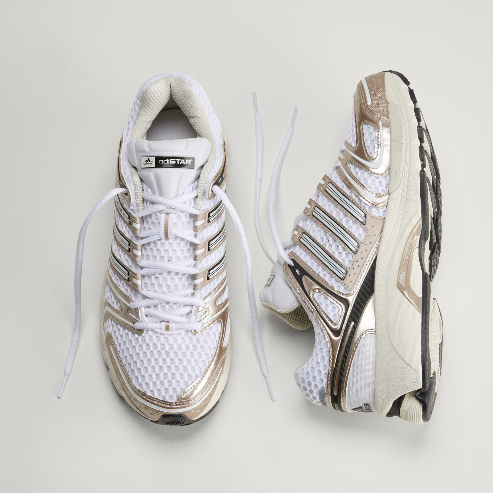 KI4470 Adidas Adistar Control 5 "Cloud White/Orbit Grey/Champagne Met" (Men's)