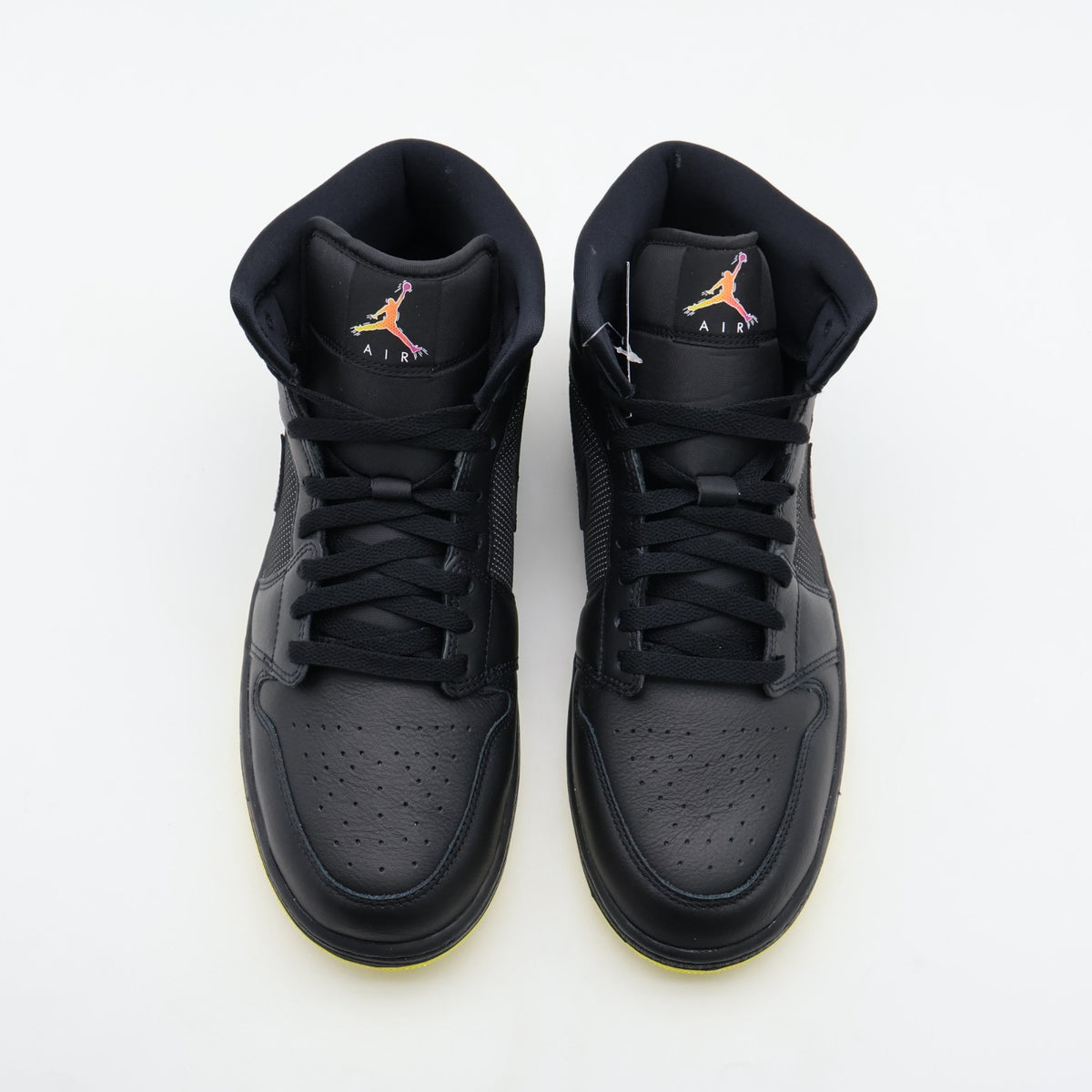 IO2052-001 Nike Air Jordan 1 Mid SE "Black/Opti Yellow" (Men's)