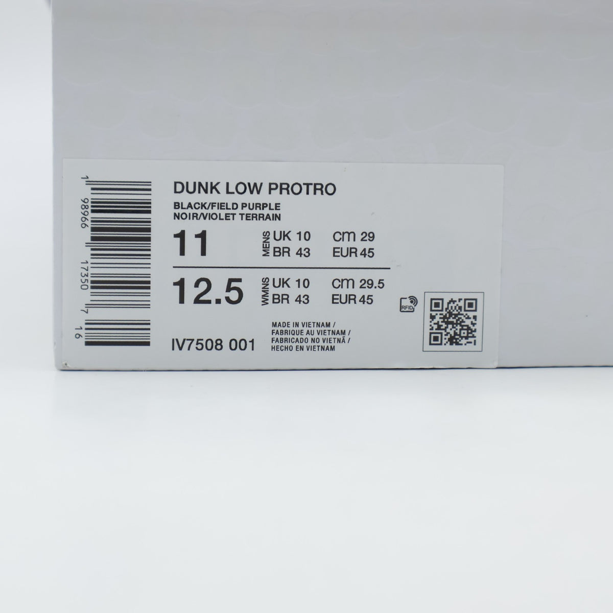 IV7508-001 Barcelona Ã Kobe Bryant Ã Nike Dunk Low Protro (Men's)