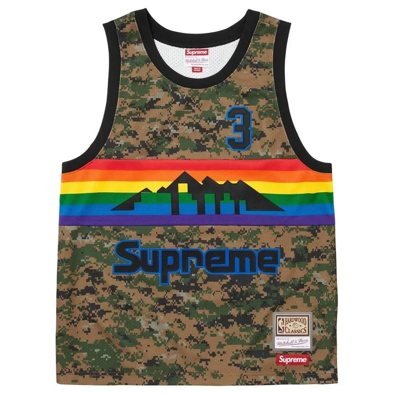 Supreme x Mitchell & Ness Teams Basketball Jersey Digi Camo