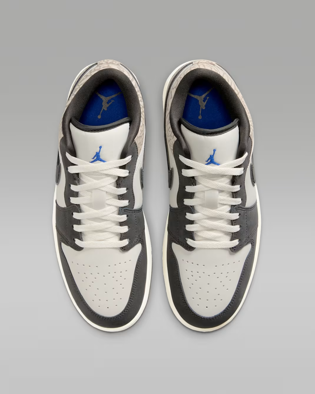 IU2268-100 Nike Air Jordan 1 Low SE V2 "Elephent Print/Sail/Deep Pewter"