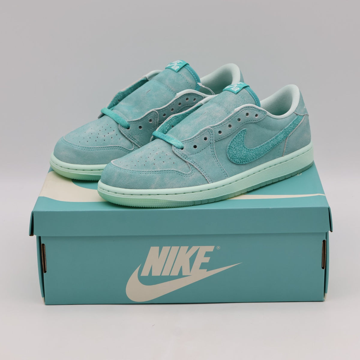 HQ8111-300 Nike  Air Jordan 1 Low Washed Teal (Women's)