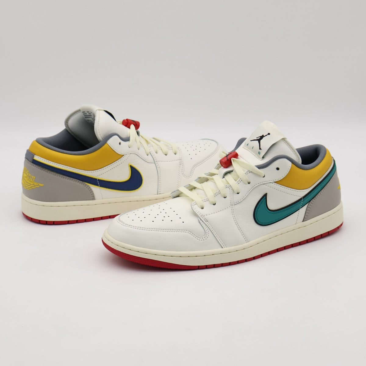 HV4511-133 Nike Air Jordan 1 Low PRM Sail Cashmere College Grey Blue (Men's)