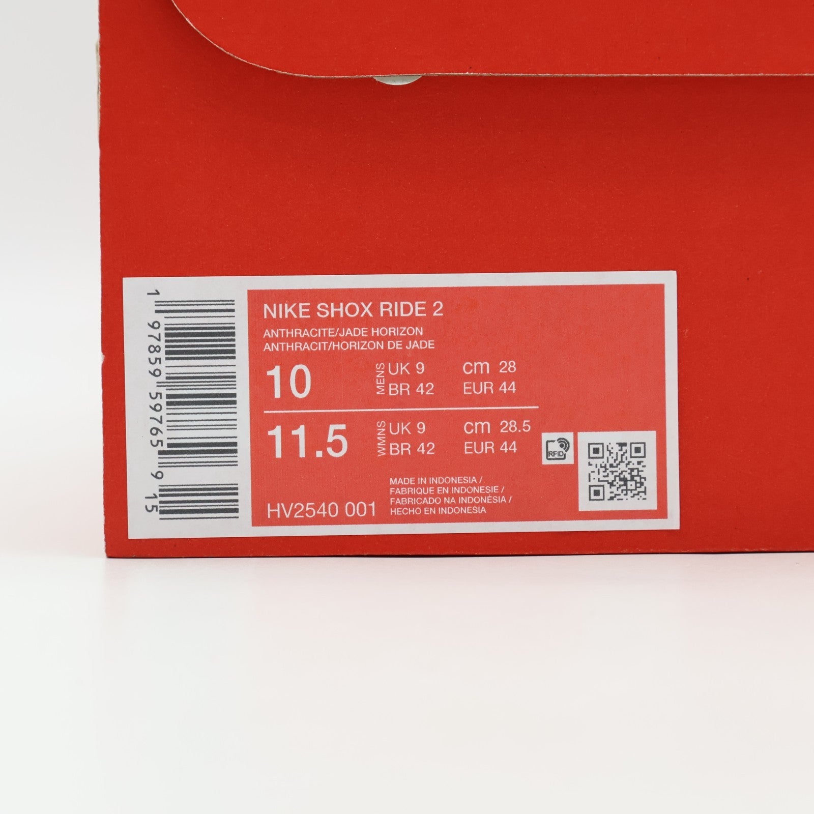 HV2540-001 Nike Shox Ride 2 Iron Grey and Anthracite (Men's)