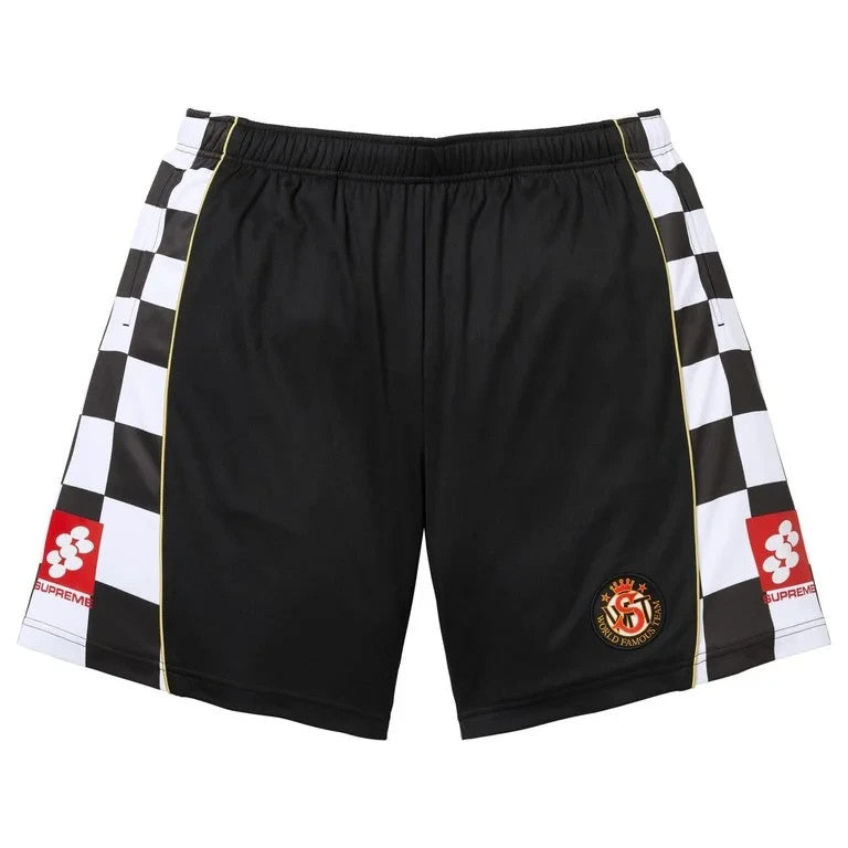 Supreme Checkerboard Soccer Short Black