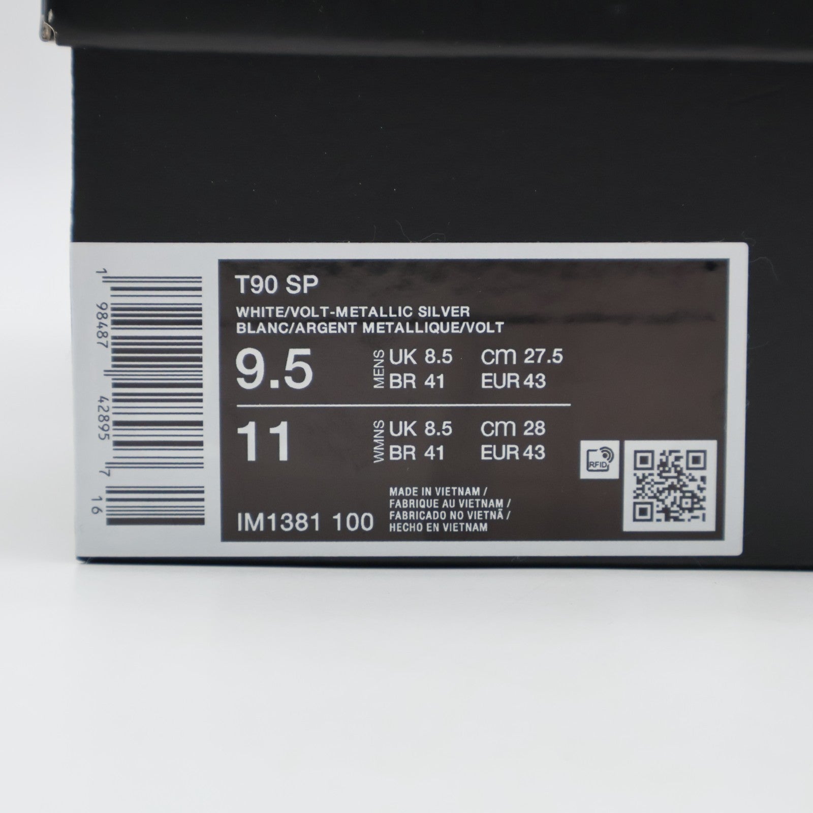 IM1381-100 PALACE x Nike Total 90 3 White Volt Metallic Silver (Men's)