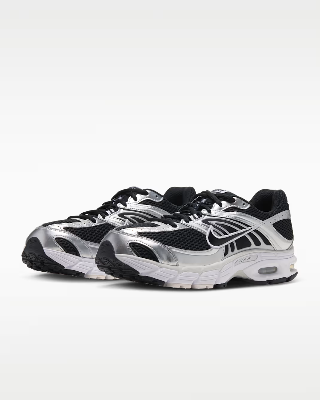 IO9279-016 Nike Air Max Moto 2K "Black/Metallic Silver" (Men's)