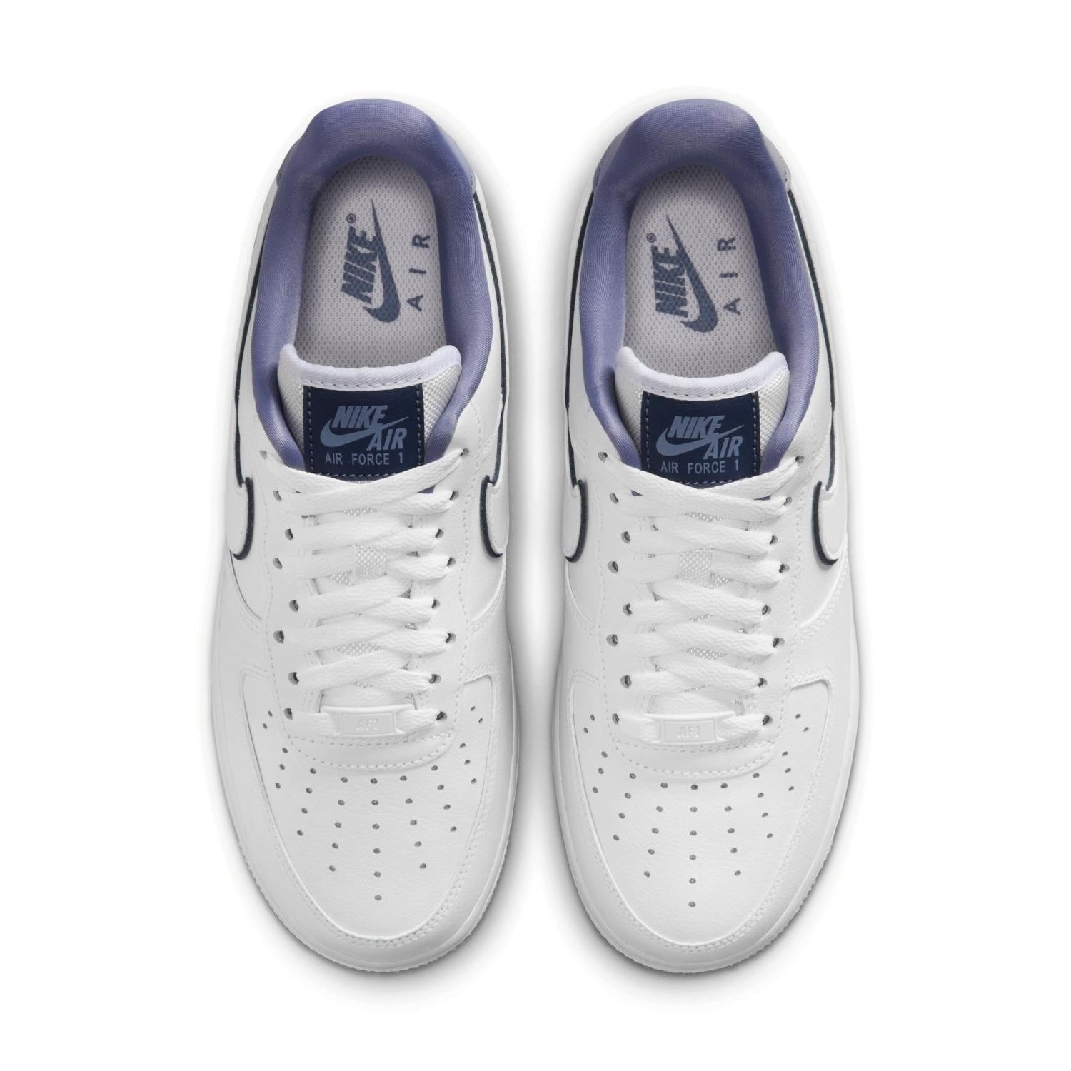 IO4226-102 Nike AIR FORCE 1 '07 WHITE MIDNIGHT NAVY-WORLD INDIGO (Women's)