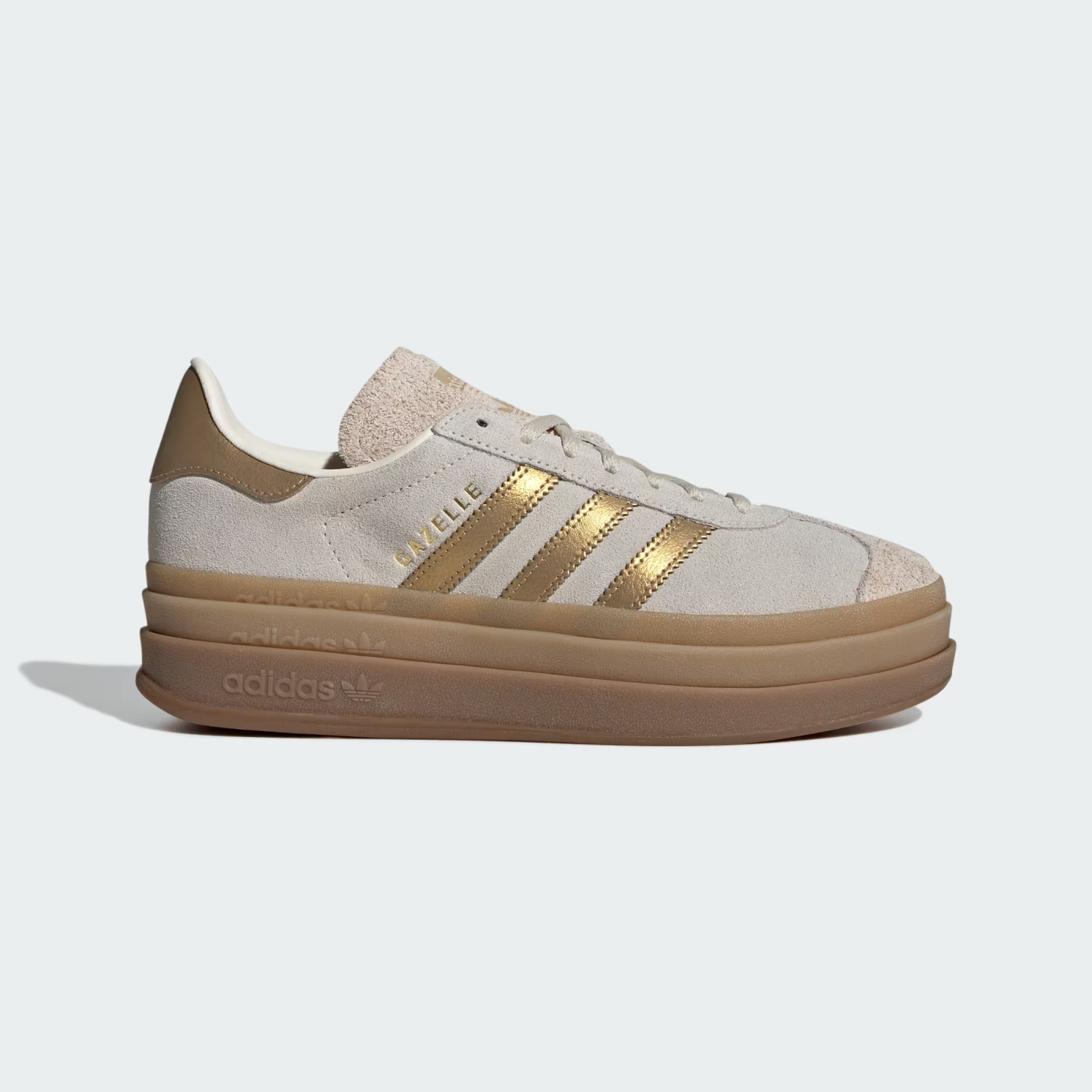 IH6781 adidas Gazelle Bold Cream White Brown Desert (Women's)