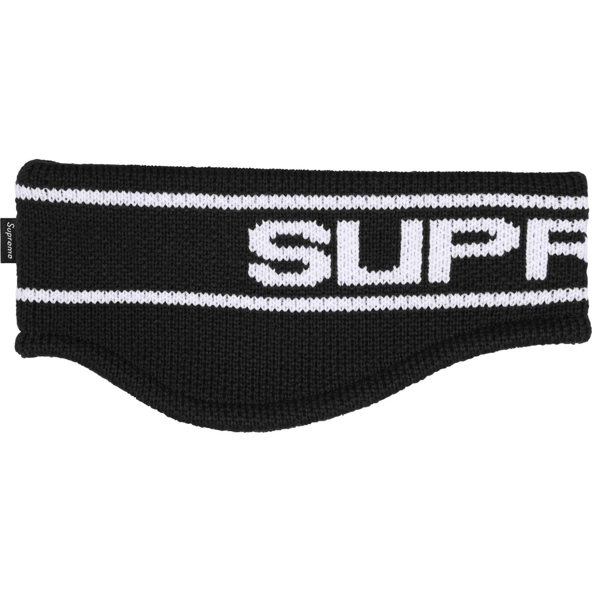 Supreme Contrast Logo Headband Black
