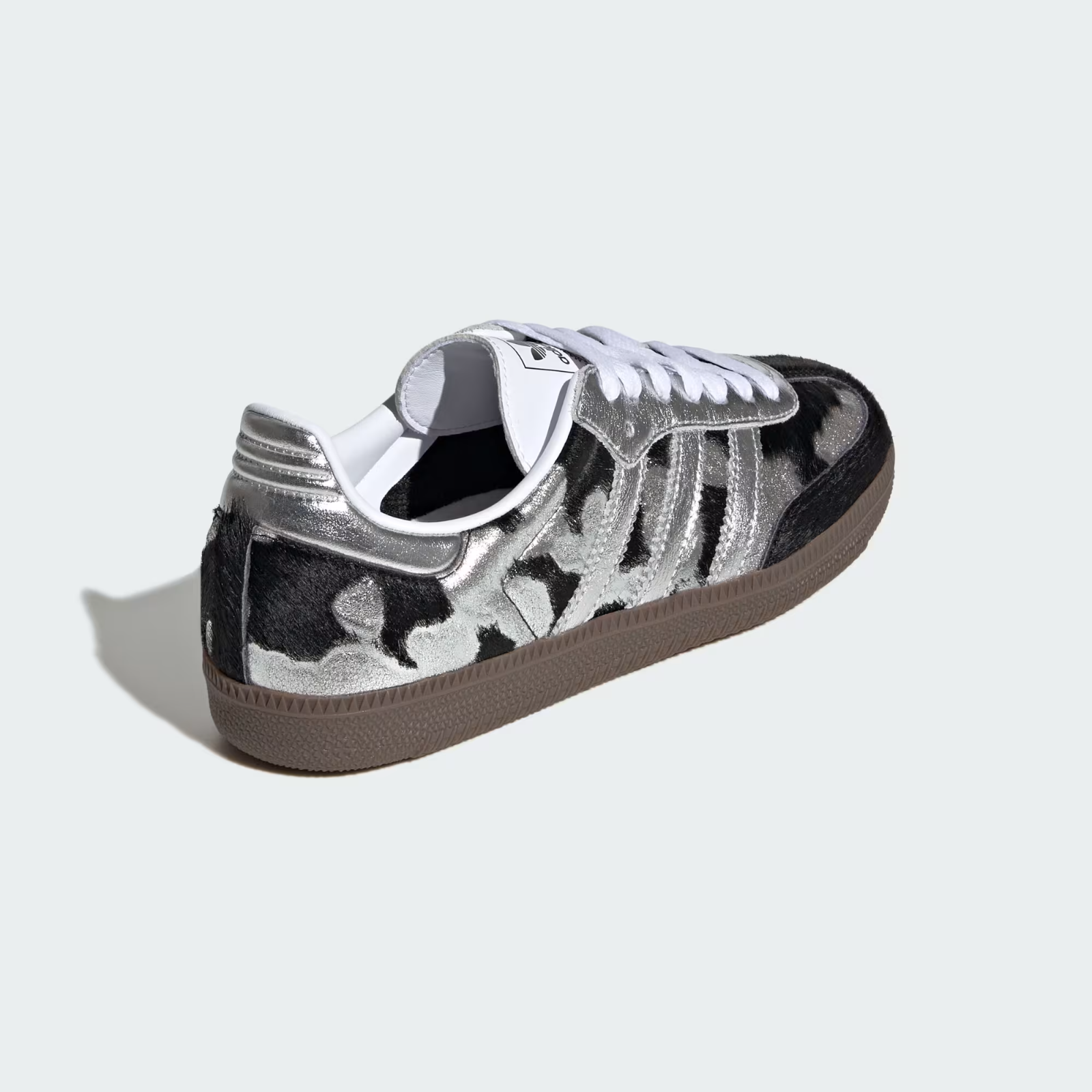 KJ2313 adidas Samba OG Pony Hair "Core Black/Silver Metallic" (Women's)