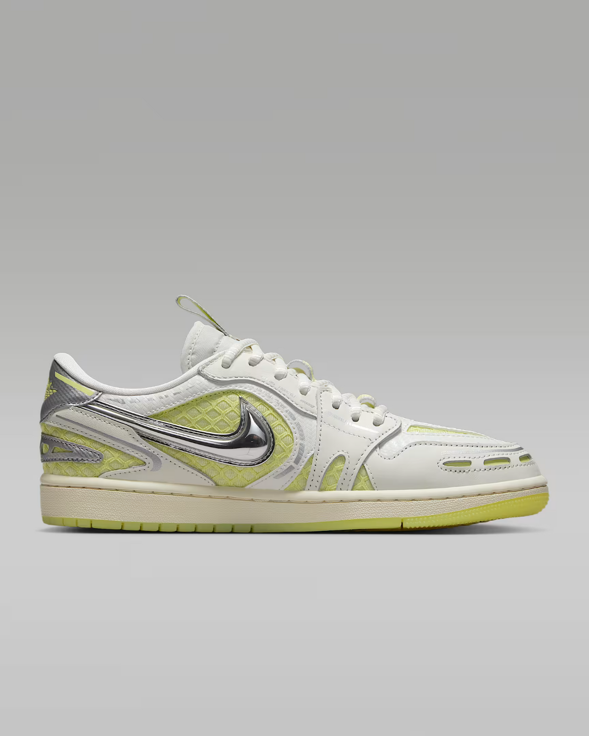HQ2186-130 Nike  Air Jordan 1 Low Method Of Make V3 Sail Luminous Green(Women's)