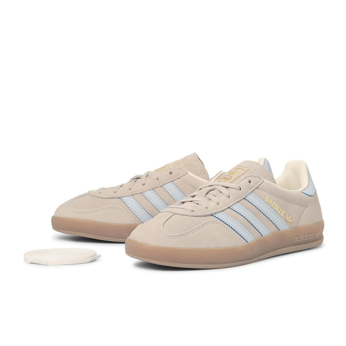 JR2432 adidas Gazelle Indoor Wonder Beige Halo Blue (Women's)
