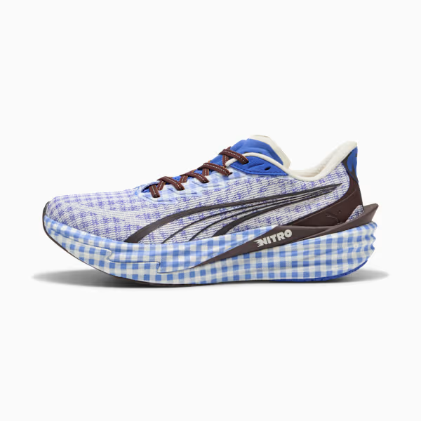 406307-02 Puma Deviate Nitro 4 Check Royal Sapphire PUMA White (Men's)