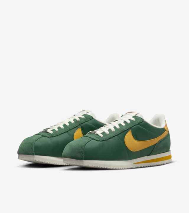 HF1435-300 Nike Cortez TXT Oregon Gorge Green and Yellow Ochre (Men's)