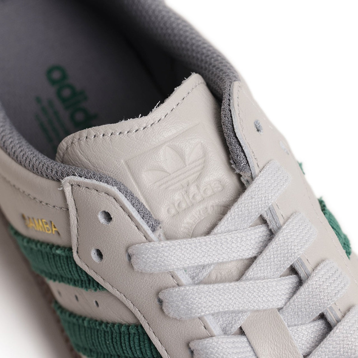 IH6814 adidas Samba OG "Grey One/Collegiate Green (Men's)