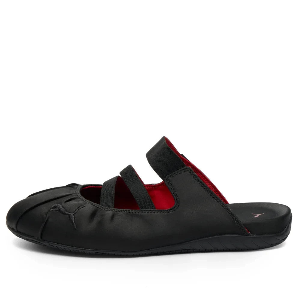 409911-02 Puma Speedcat Mule Satin "PUMA Black/For All Time Red" (Women's)