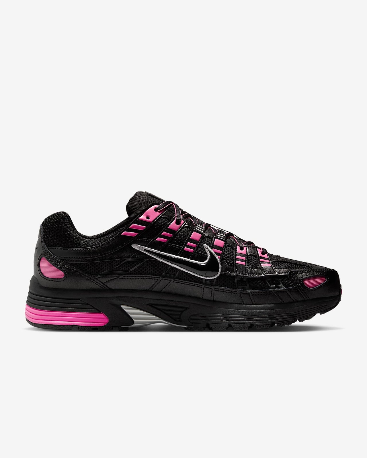 CD6404-600 Nike P-6000 Pink Blast Metallic Silver Black (Men's)