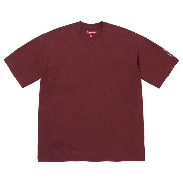 Supreme Checkerboard Intarsia S/S Top Burgundy