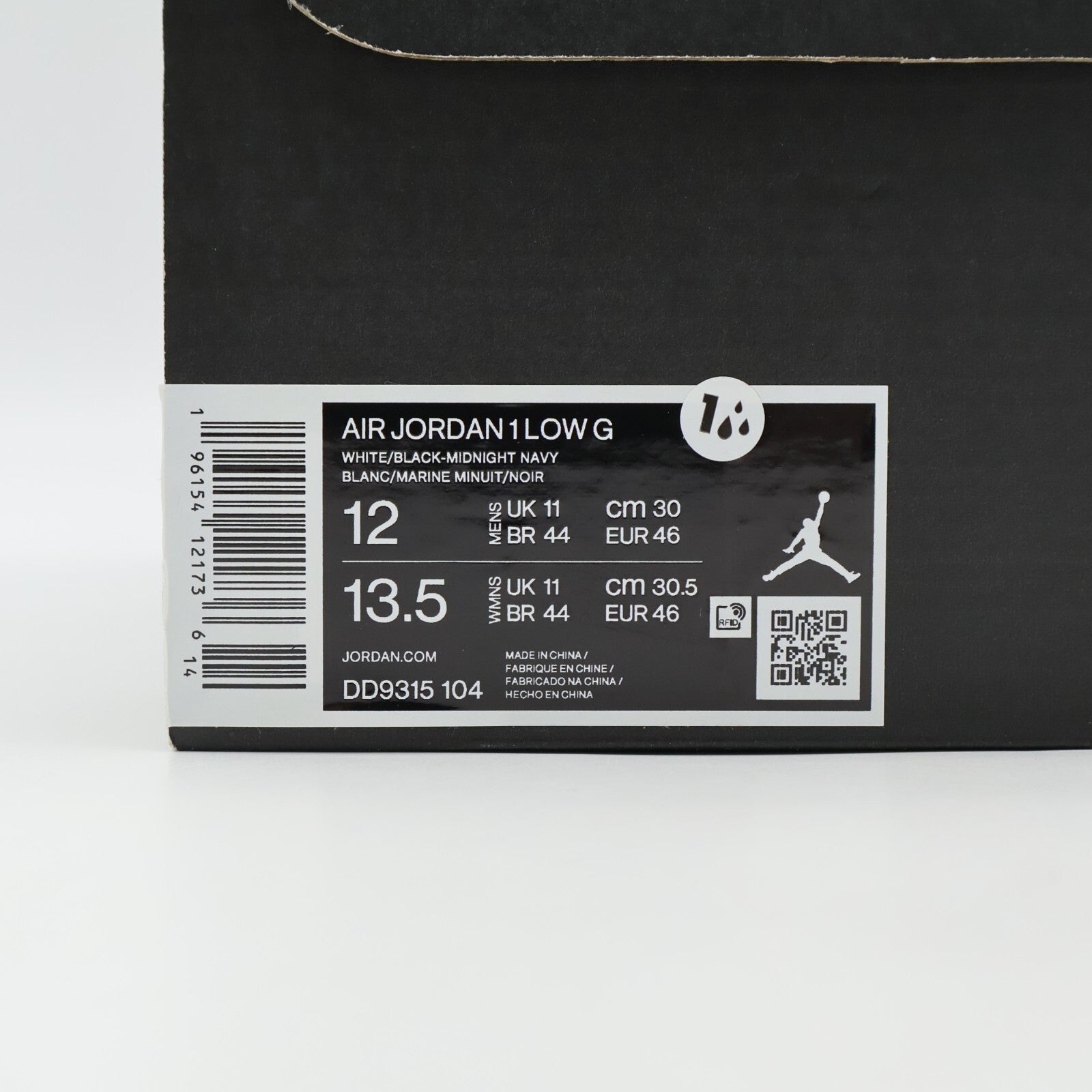 DD9315-104 Nike Air Jordan 1 Low Golf Midnight Navy Blue White Black (Men's)