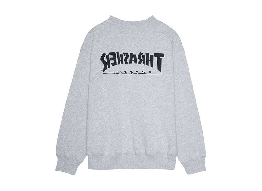 Supreme x Thrasher Crewneck Heather Grey