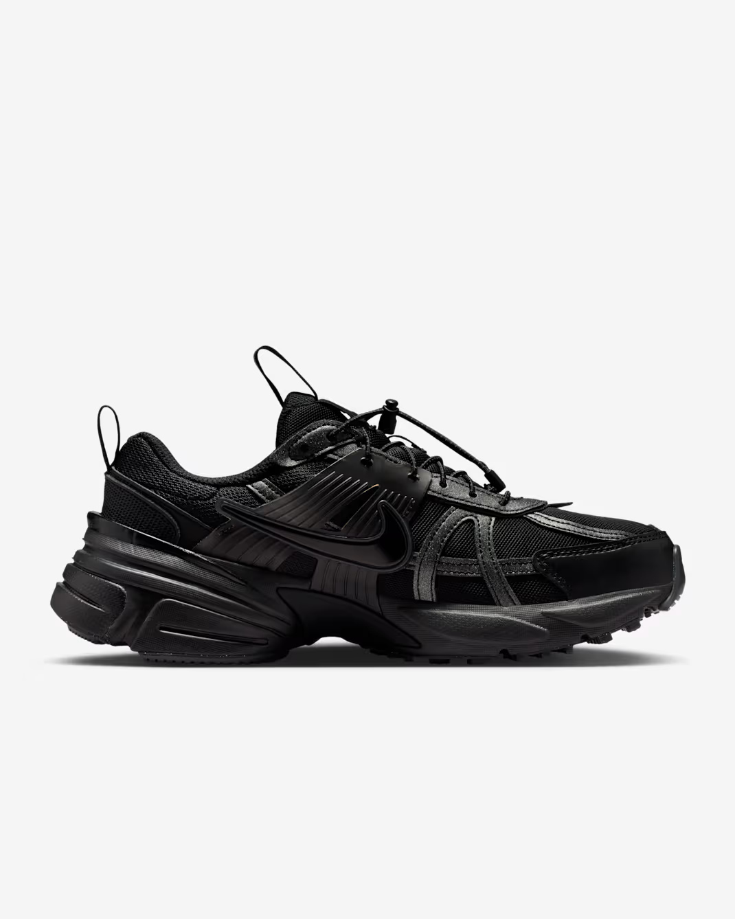IH0388-001 Nike V2K Run Shoes Black Metallic Silver Anthracite (Women's)