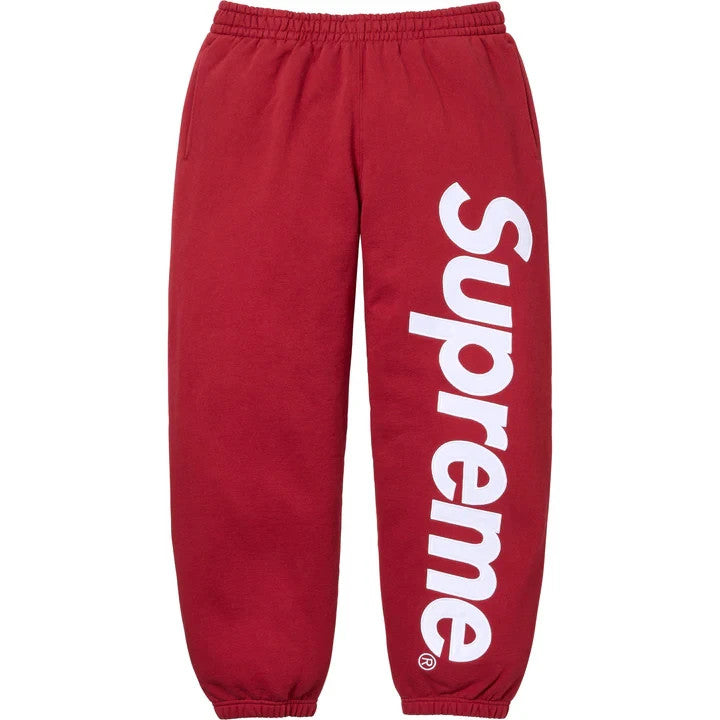 Supreme Satin Applique Sweatpant Red
