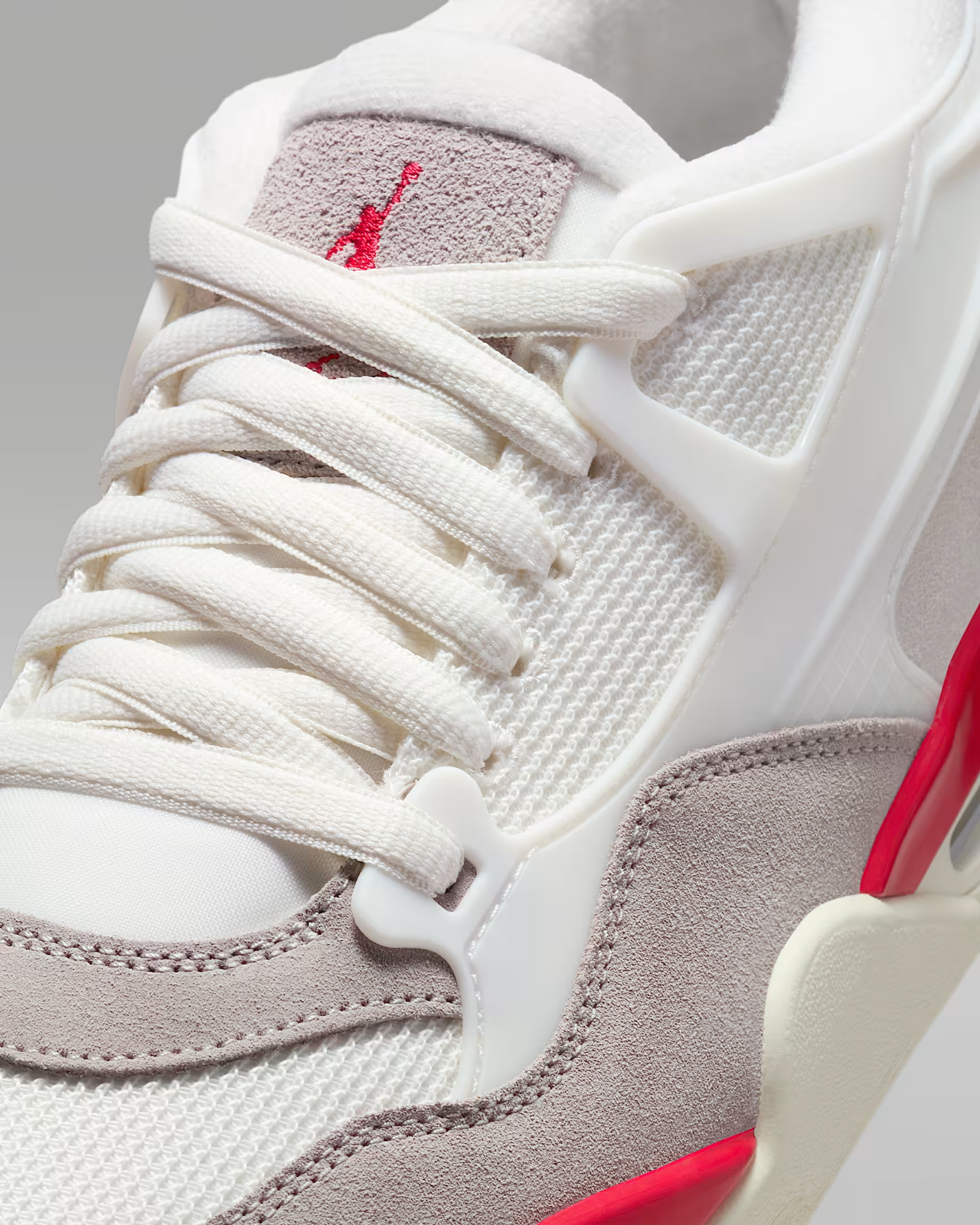 HF8126-100 Nike Air Jordan 4 RM Sail College Grey Coconut Milk Fire Red (Men's)
