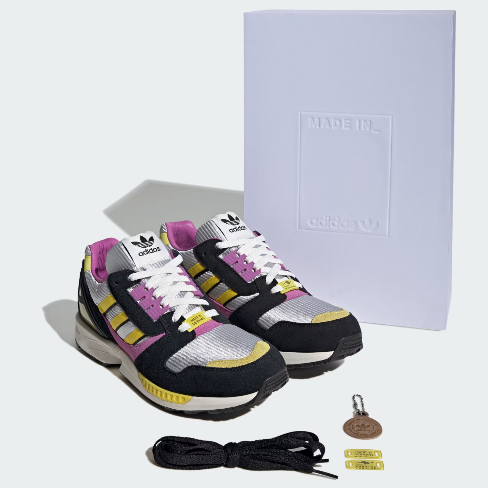 IH4113 adidas ZX 8000 MIG "Core Black/Semi Pulse Lilac/Light Yellow" (Men's)