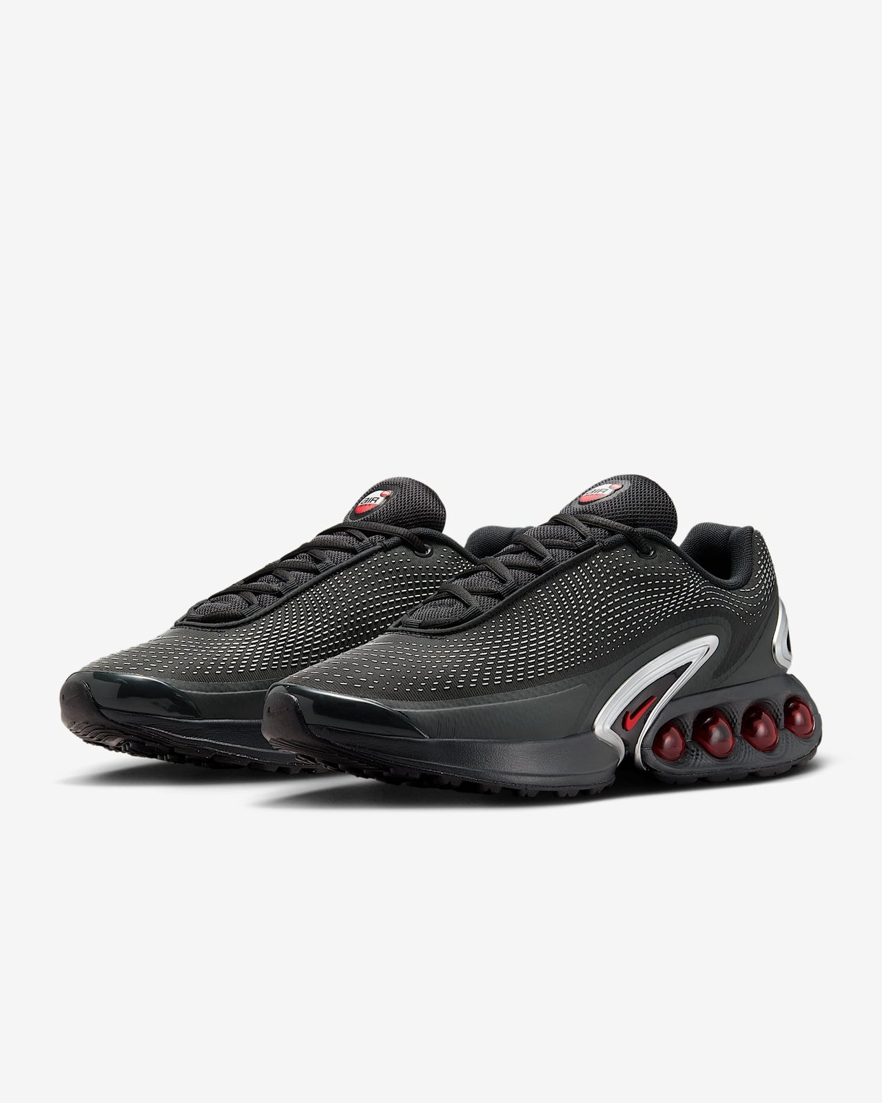 DV3337-016 Nike Air Max DN Black Metallic Silver University Red (Men's)