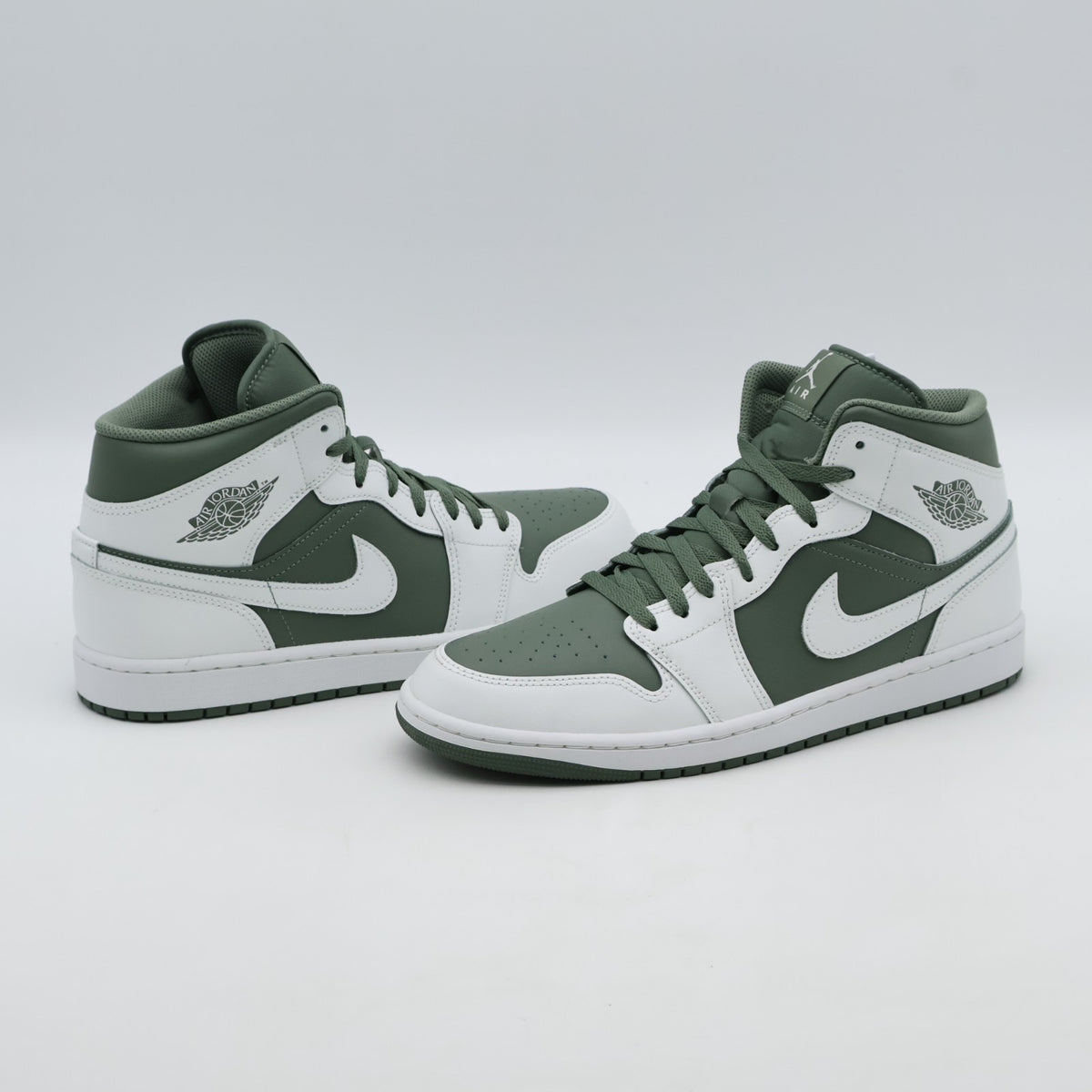 DQ8426-107 Air Jordan 1 Mid Summit White Vintage Lichen (Men's)