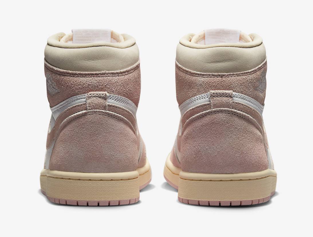 FD2596-600 Nike WMNS Air Jordan 1 Retro High OG Washed Pink Beige White Ivory