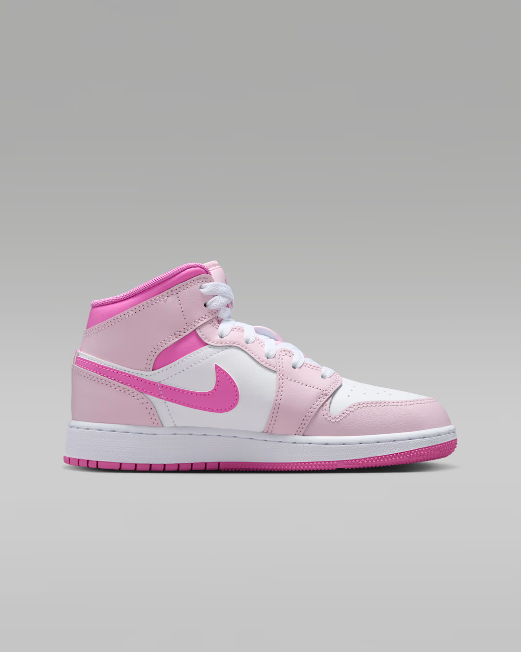 DQ8423-601 Nike GS Air Jordan 1 Mid "Pink Foam/China Rose"