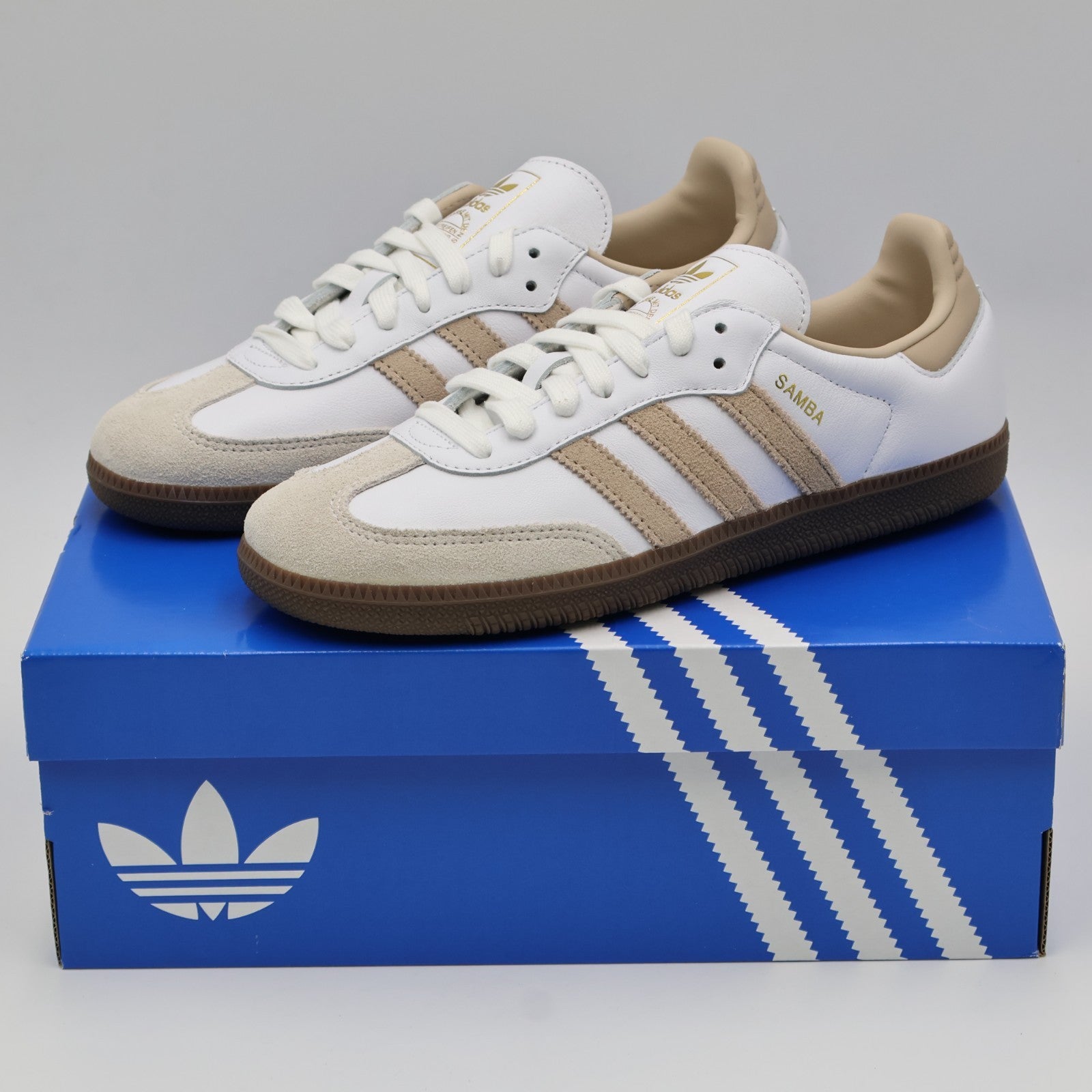 JI0218  adidas Samba OG White Brown Gum (Men's)