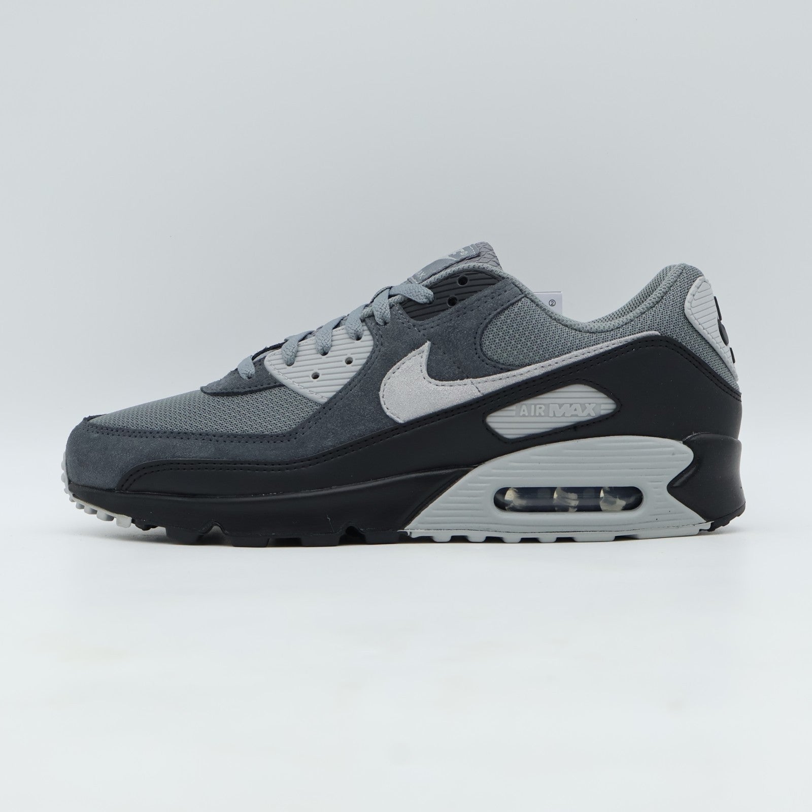 DM0029-020 Nike Air Max 90 Smoke Grey Black Dark Smoke Grey Photon Dust (Men's)