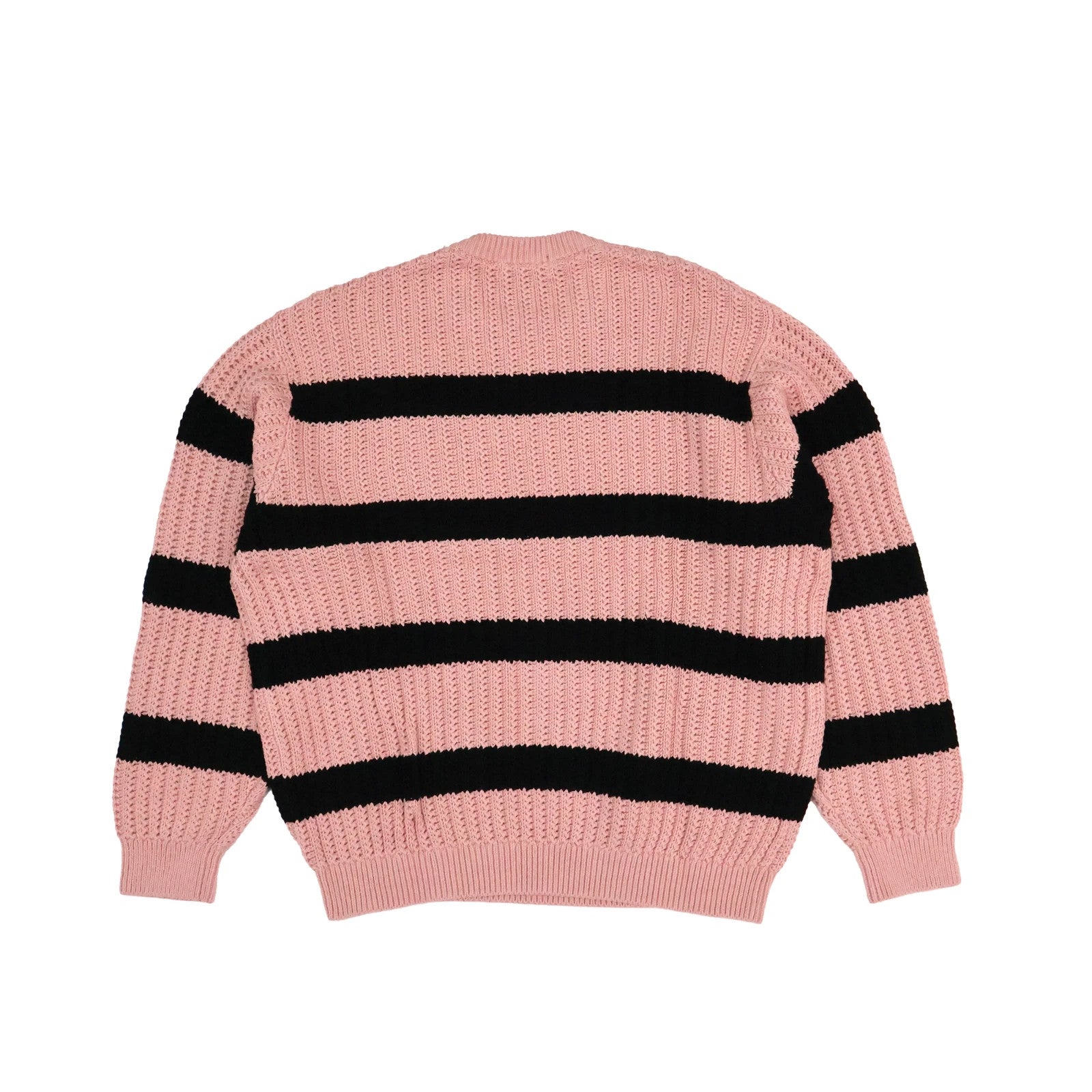 Supreme Loose Gauge Stripe Small Box Sweater Pink