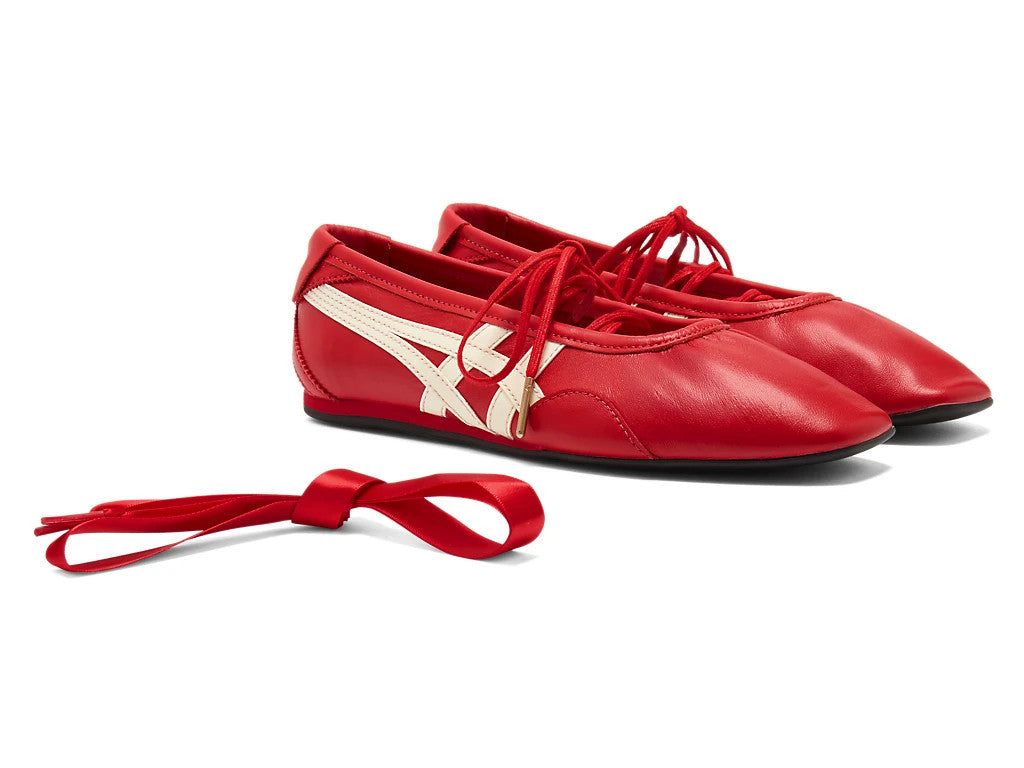 1182A704-600 Onitsuka Tiger Women's Gymnarina Classic Red/Cream (Women's)
