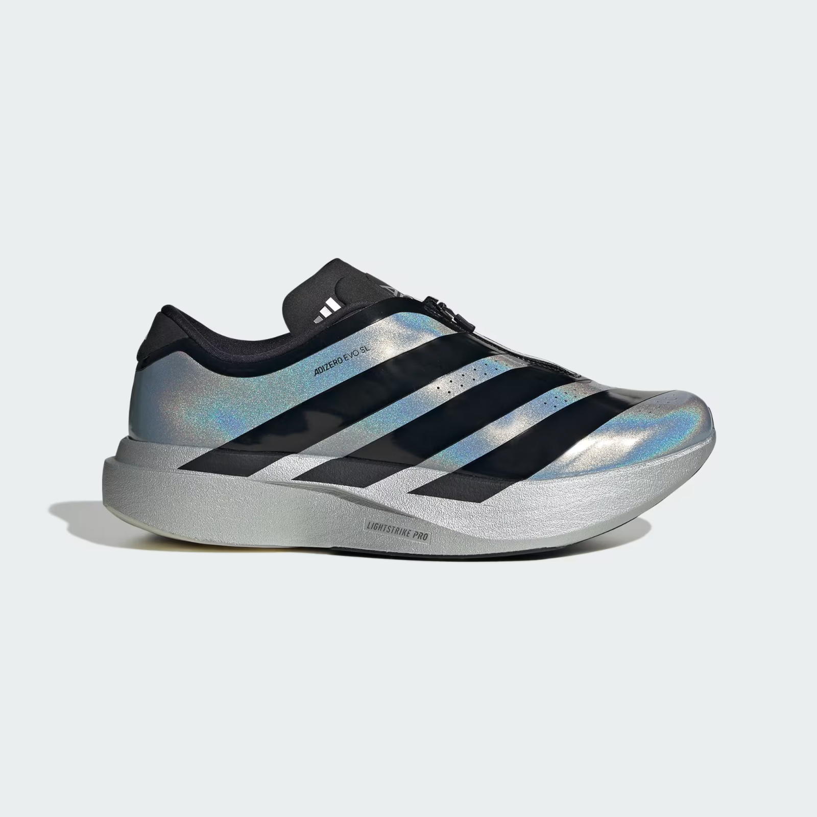 KH7787 adidas Adizero Evo SL Zip Silver Metallic/Core Black/Halo Silver (Men's)