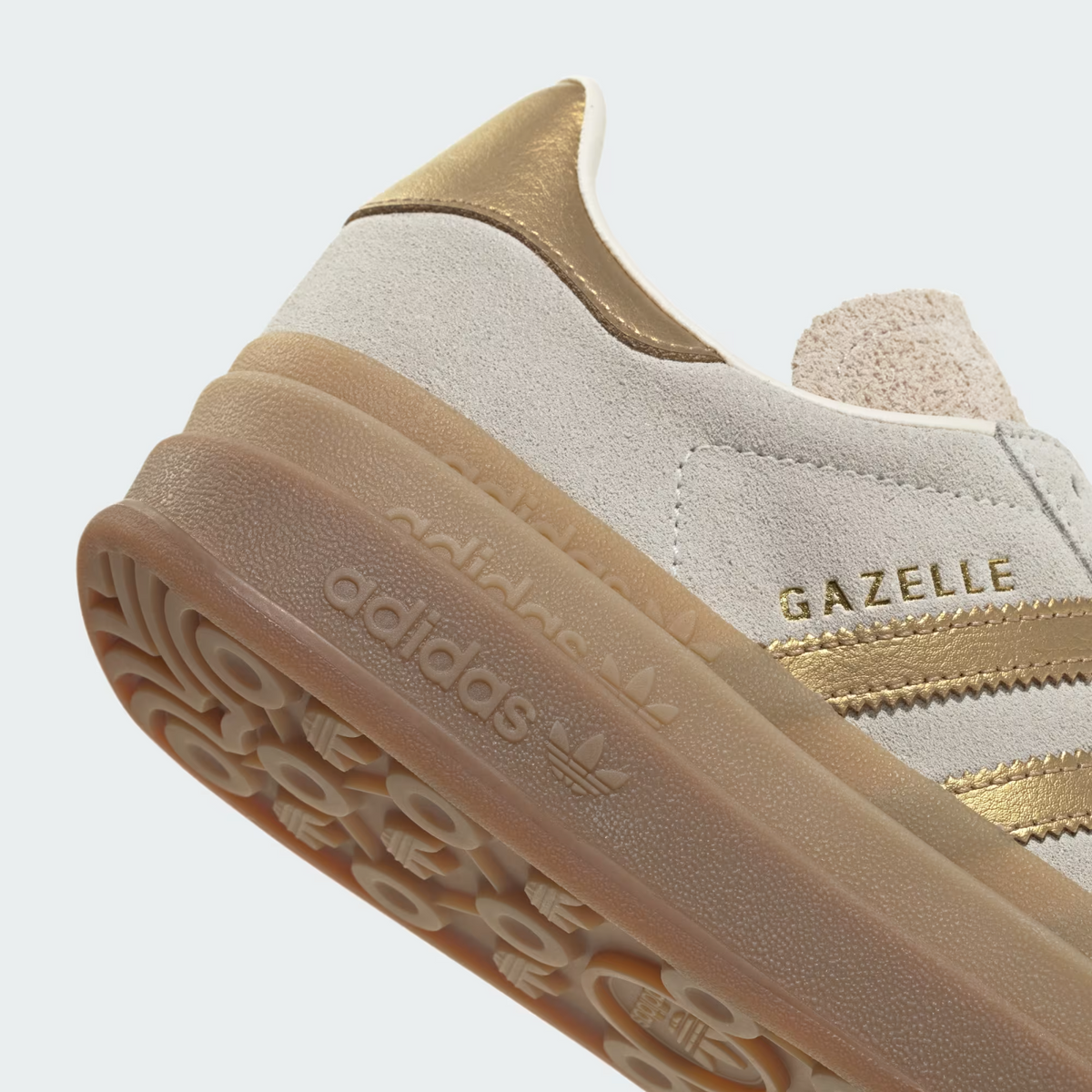 IH6781 adidas Gazelle Bold Cream White Brown Desert (Women's)