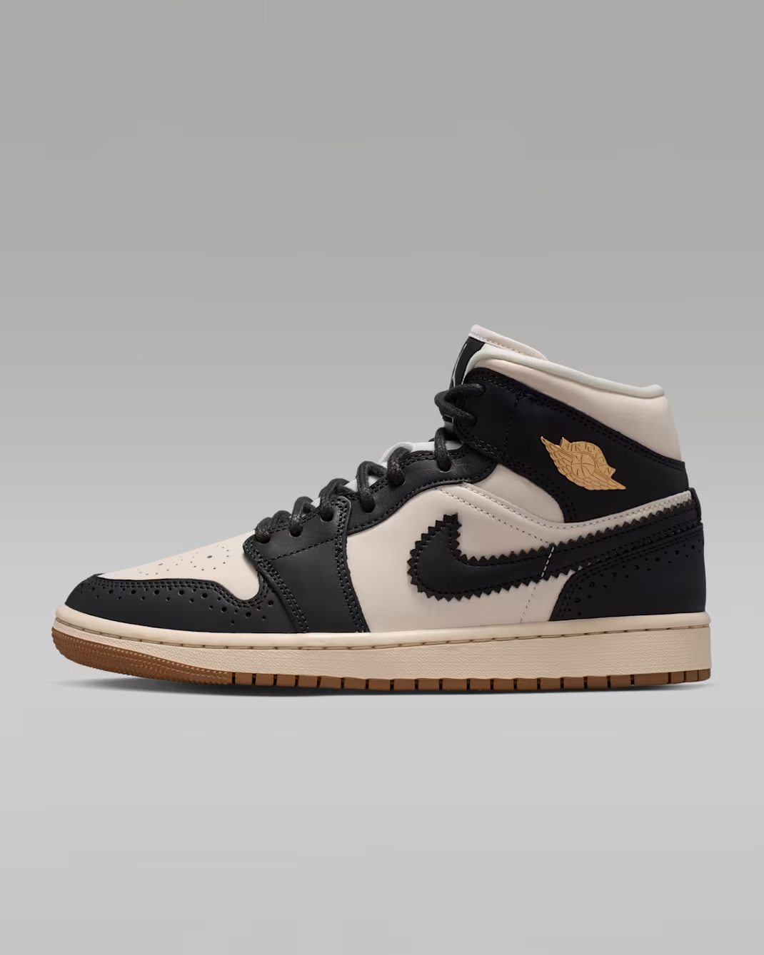 IO0760-001 Nike Air Jordan 1 Mid SE Off Noir Chalk (Women's)