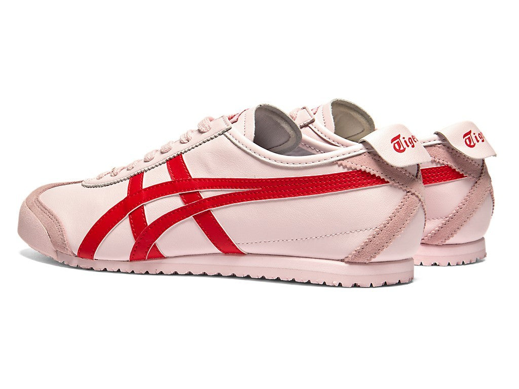 1183C102-702 Onitsuka Tiger Mexico 66 "Crystal Pink/Classic Red" (Men's)